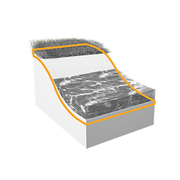 Protierozní dlažba pro zpevnění břehů potoků a rybníků